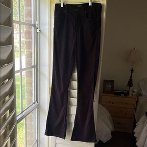 Citizens of Humanity Black Suede Georgia high rise bootcut jeans Inseam 33”